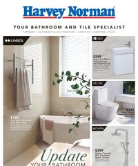 Harvey Norman Catalogue Update Your Bathroom September 5 - 28, 2025