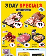 IGA Catalogue November 14 - 16, 2025 3 Day Specials