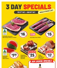 IGA Catalogue October 17 - 19, 2025 3 Day Specials
