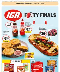 IGA Catalogue September 30 - October 6, 2026 NSW Large V1