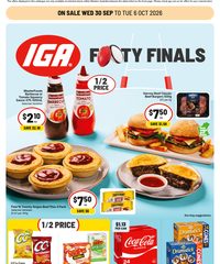 IGA Catalogue September 30 - October 6, 2026 WA Medium Metro