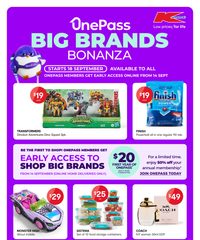 Kmart Catalogue September 13 - 17, 2025 OnPass Big Brands Bonanza