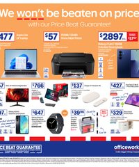 Officeworks Catalogue August 6 - 20, 2025 We Won't be Beaten on Price