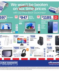Officeworks Catalogue June 11 - 30, 2025 We Won't be Beaten on Tax Time Prices