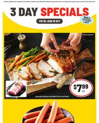 IGA 3 Day Specials October 16 - 18, 2026