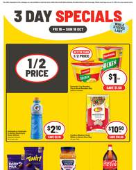 IGA 3 Day Specials October 16 - 18, 2026