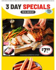 IGA 3 Day Specials October 16 - 18, 2026
