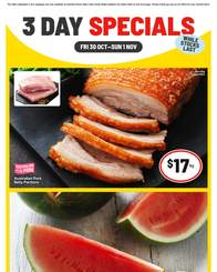 IGA Catalogue IGA 3 Day Specials October 30 - November 1, 2026