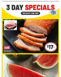 IGA Catalogue IGA 3 Day Specials October 30 - November 1, 2026
