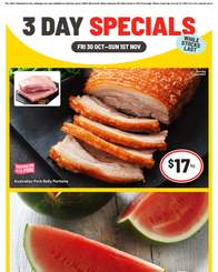 IGA Catalogue IGA 3 Day Specials October 30 - November 1, 2026