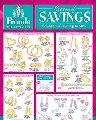 Prouds Seasonal Savings October 12 - November 8, 2026